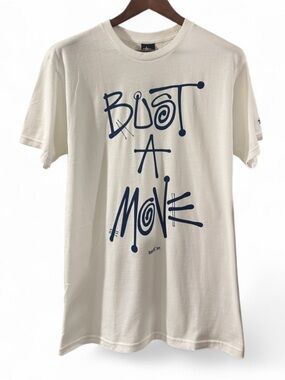 VTG Stüssy x Delicious Vinyl Archive ‘Bust A Move’ T-shirt Size Men’s Med (NWT)